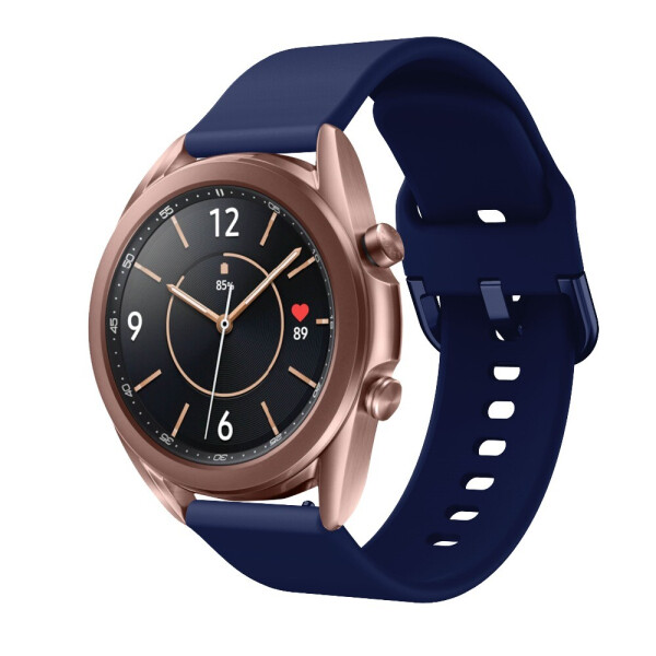

Ремешок для Samsung Galaxy Watch 3 41 мм силиконовый 20мм NewColor Темно-Синий (1012389)