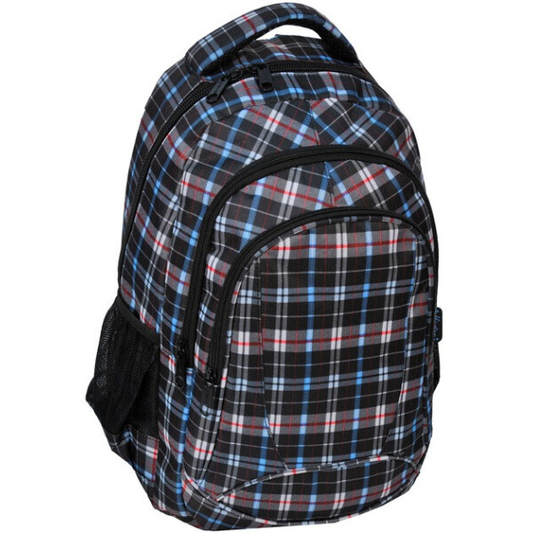 

Молодежный рюкзак PASO 24L 15-8090B серый в клетку