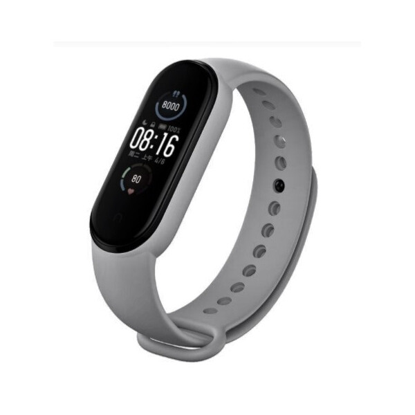 

Ремешок для Xiaomi Mi Band 5 силиконовый Серый BeWatch (1540604)