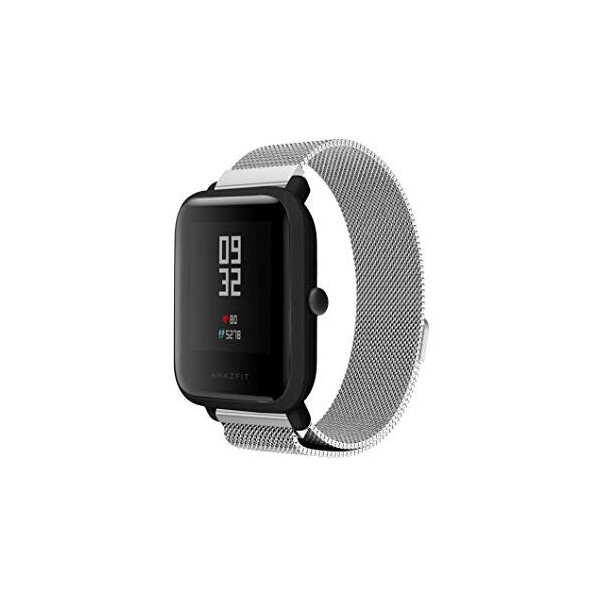 

Браслет для Xiaomi Amazfit BIP | GTS | GTR 42mm миланская петля 20мм Ремешок Silver BeWatch (1010218)