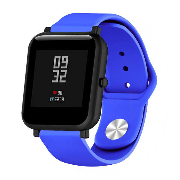 

Ремешок для Xiaomi Amazfit BIP | GTS | GTR 42mm силиконовый 20мм Синий BeWatch (1010305)