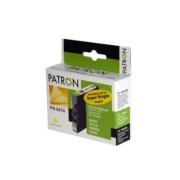 

Картридж PATRON для Epson StC63/65, CX3500 yellow (CI-EPS-T04744A-Y-PN)