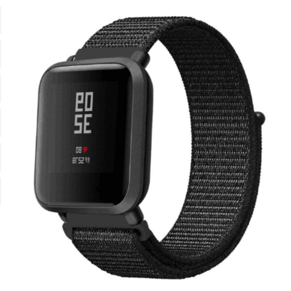 

Ремешок BeWatch нейлоновый липучка для Xiaomi Amazfit BIP | GTS | GTR 42mm Черный (1011301)