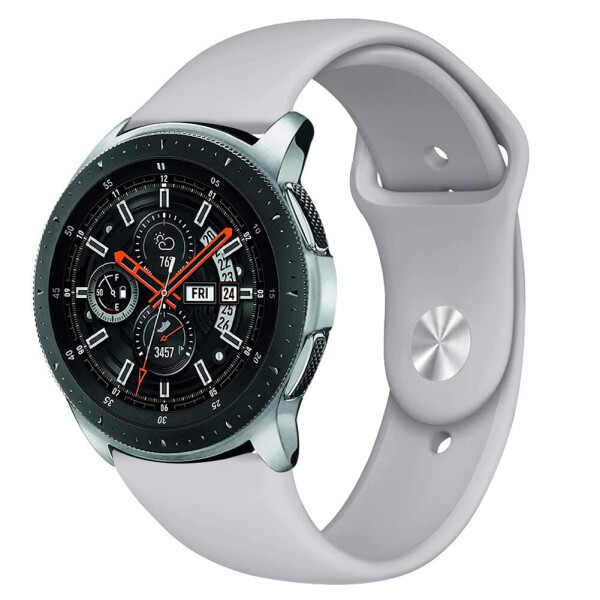 Акція на Ремешок ля Samsung Galaxy Watch 46 | Samsung Galaxy Watch 3 45 mm силиконовый 22 мм Серый BeWatch (1020304) від Allo UA