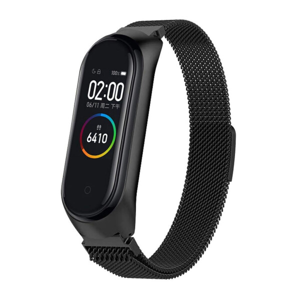 

Браслет миланская петля для Xiaomi Mi Band 4 размер L Ремешок Черный BeWatch (1040301)