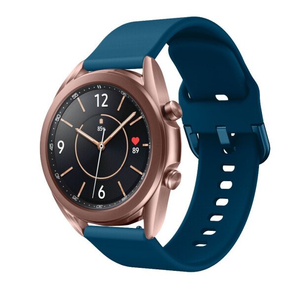 Акция на Ремешок для Samsung Galaxy Watch 42mm | Galaxy Watch 3 41 mm силиконовый 20мм NewColor Темно-Бирюзовый (1012316) от Allo UA