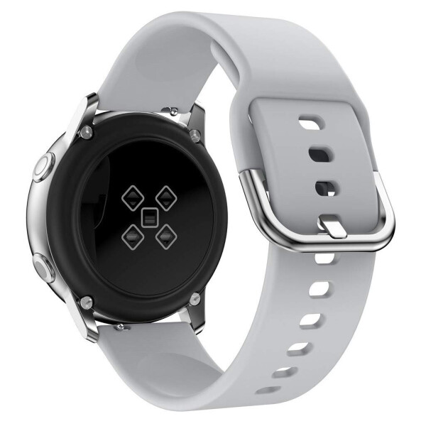 Акція на Ремешок для Samsung Galaxy Watch 42мм | Active | Active 2 силиконовый 20мм NewColor Серый (1012304) від Allo UA