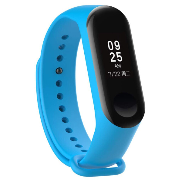 

Ремешок силиконовый для Xiaomi Mi Band 3 | 4 Голубой BeWatch (1040605)