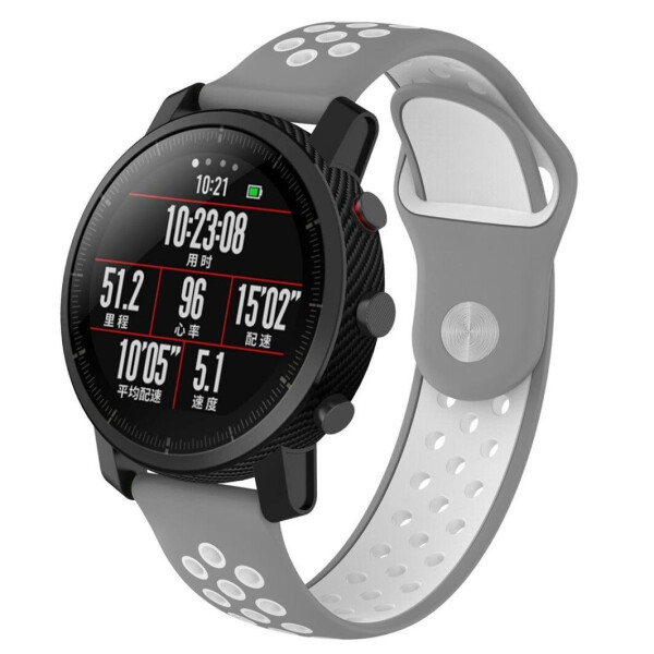 

Ремешок BeWatch sport-style для Xiaomi Amazfit Stratos Серо-Белый (1020142.2)