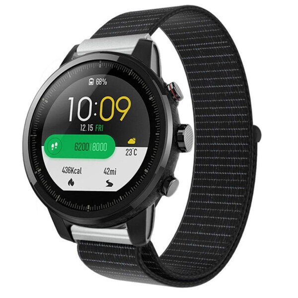 

Ремешок BeWatch нейлоновый липучка для Amazfit Stratos \ Pace Черный (1021301)