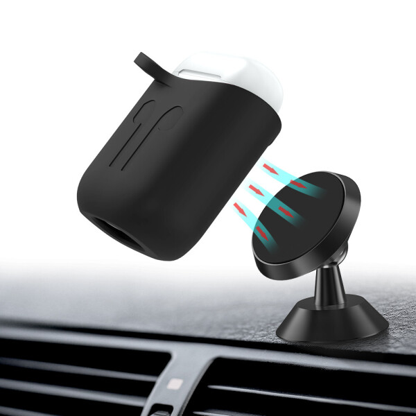 

Чехол BeWatch силиконовый магнитное крепление для Apple AirPods Черный (5020101)