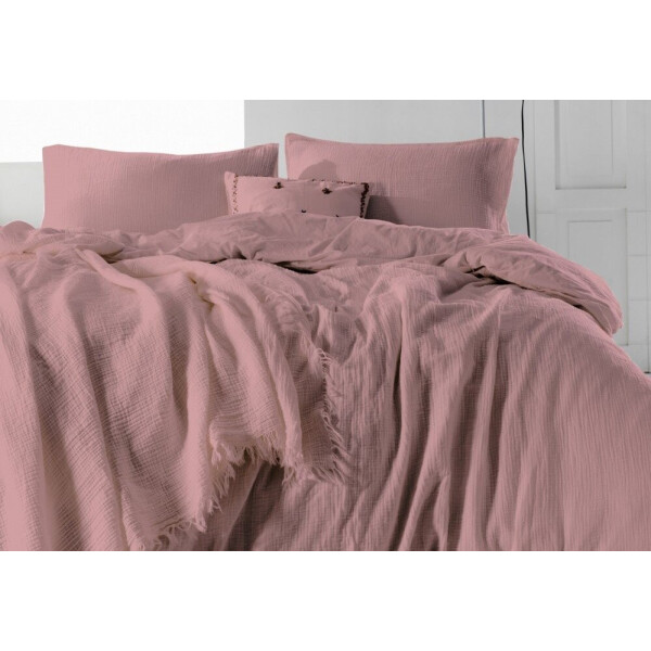 

Постельное белье Limasso. Ранфорс SNOWFLAKE PALEMAUVE-Евро