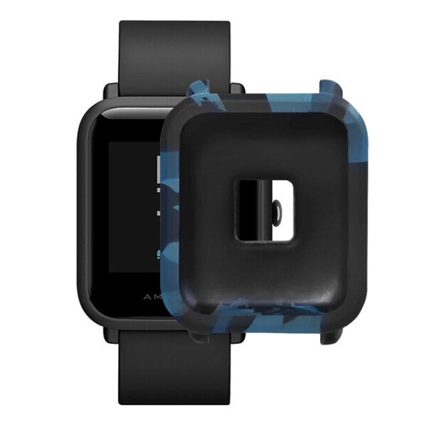 

Силиконовый чехол BeWatch для Xiaomi Amazfit BIP Камо Синий (1010889)