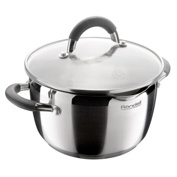 

Кастрюля Flamme 5.7л со стеклянной крышкой Rondell UK-RDS-025