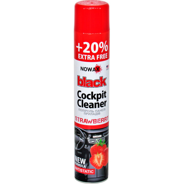 

Полироль пластика (Nowax) Cockpit Cleaner Strawberry 750мл. NX00704