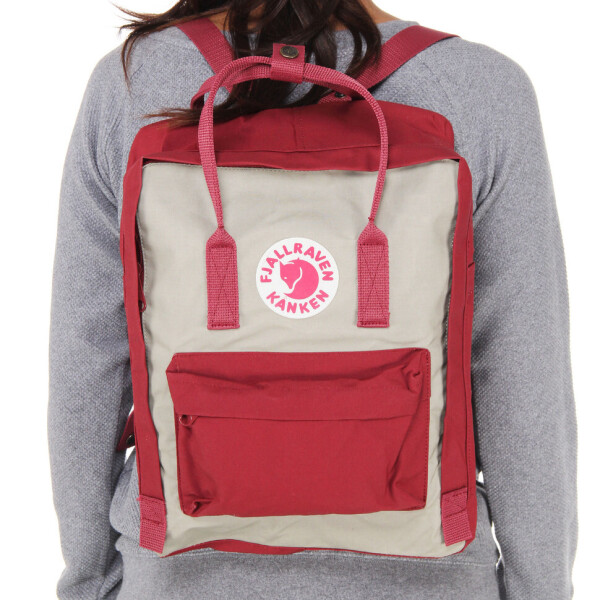 

Рюкзак городской Fjallraven Kanken Classic 16 л бордово-серый (D1927)