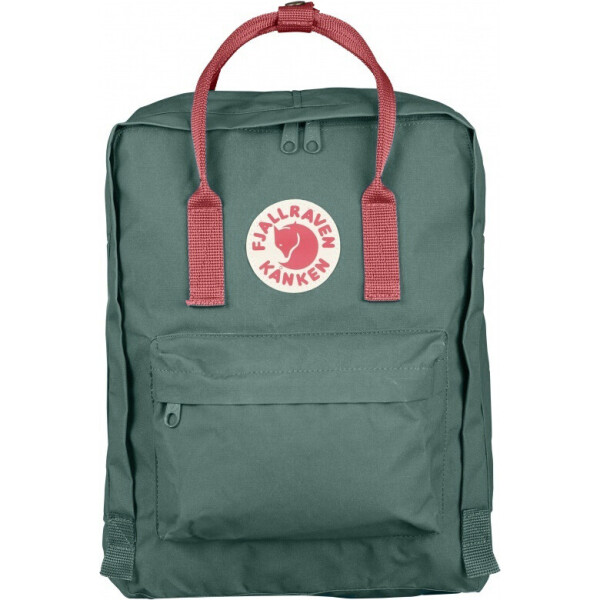 

Рюкзак городской Fjallraven Kanken Classic 16 л оливковый с розовыми ручками (D1919)