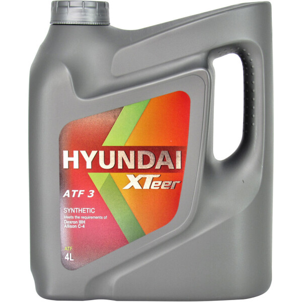

Трансмиссионное масло ATF (HYUNDAI XTeer) ATF 3 4л. 1041009
