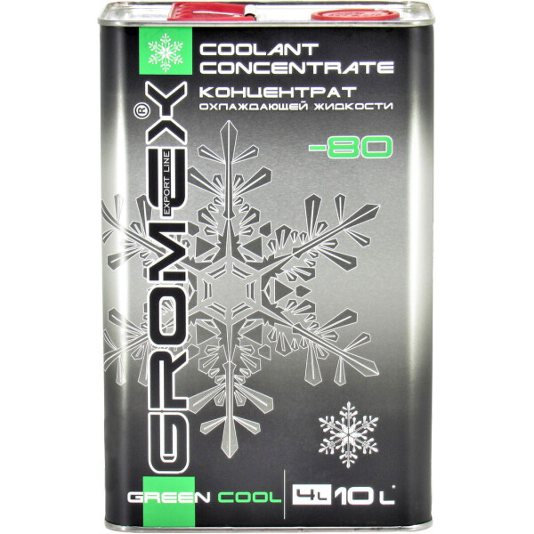 

Тосол концентрат зеленый -80 (Grom-Ex) Exportline 4л.
