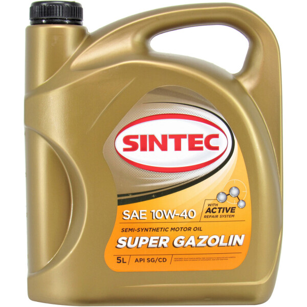 

Моторное масло бензин, дизель 10W-40 (Sintec) Super Gazolin 5л. 801931