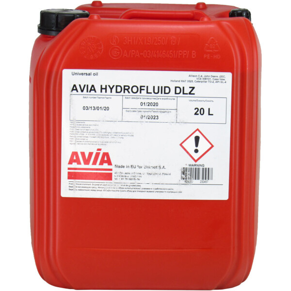 

Трансмиссионное масло DLZ (AVIA) UTTO 20л.