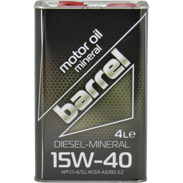 

Моторное масло дизель 15W-40 (Barrel) Diesel-Mineral 4л.
