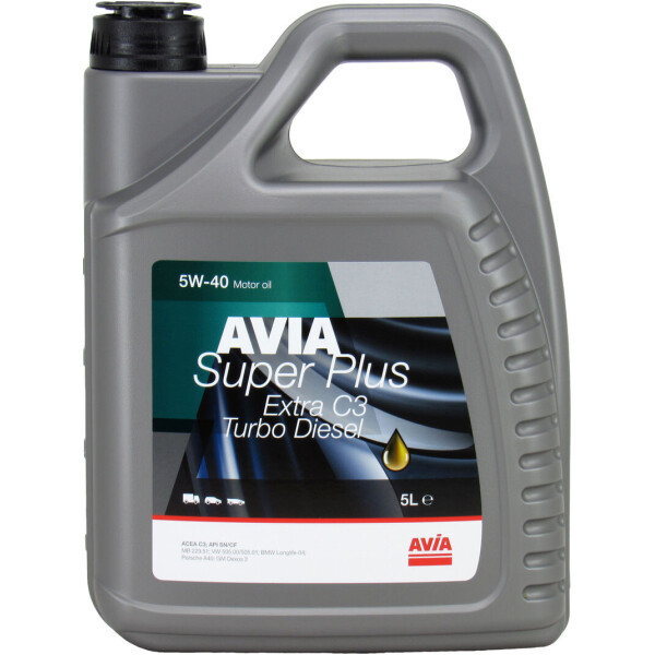 

Моторное масло дизель 5W-40 (AVIA) SUPER PLUS Extra C3 5л.