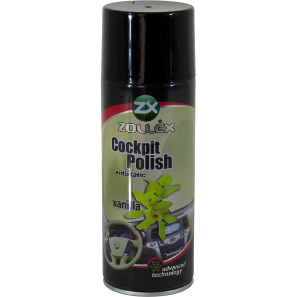 

Полироль пластика (Zollex) Cockpit Cleaner ваниль 450мл. VA450
