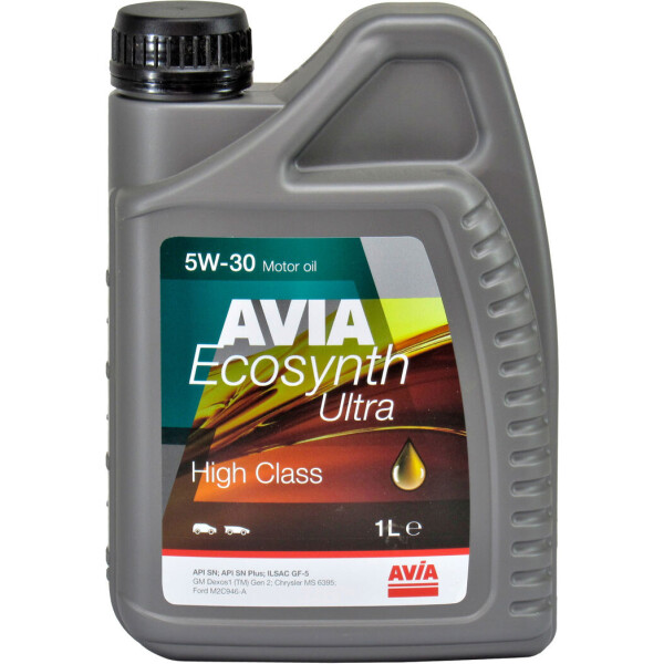 

Моторное масло бензин, дизель 5W-30 (AVIA) ECOSYNTH Ultra 1л.