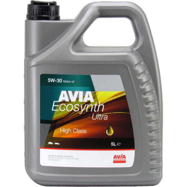 

Моторное масло бензин, дизель 5W-30 (AVIA) ECOSYNTH Ultra 5л.