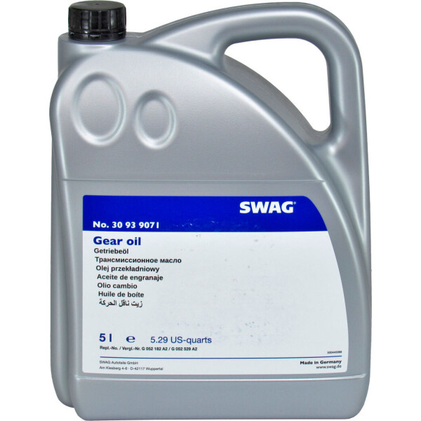 

Трансмиссионное масло (Swag) DSG 5л. (жовта) 30939071
