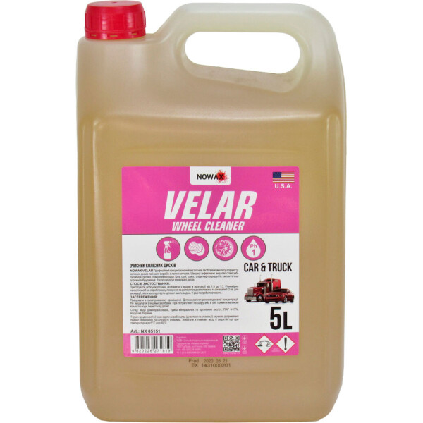 

Очиститель дисков (Nowax) Wheel Cleaner 5л. NX05151