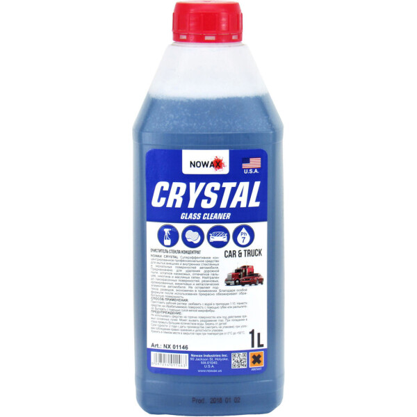 

Очиститель стекла (концентрат) (Nowax) CRYSTAL Glass Cleaner 1л. (1:10) NX01146