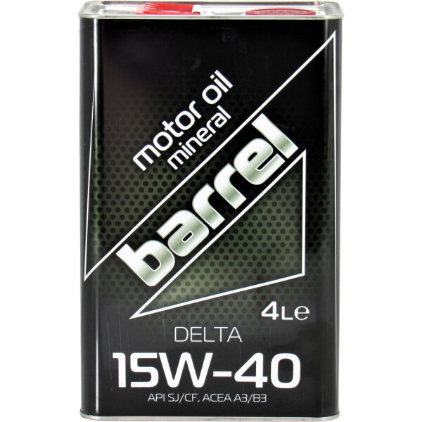 

Моторное масло бензин, дизель 15W-40 (Barrel) Delta 4л.