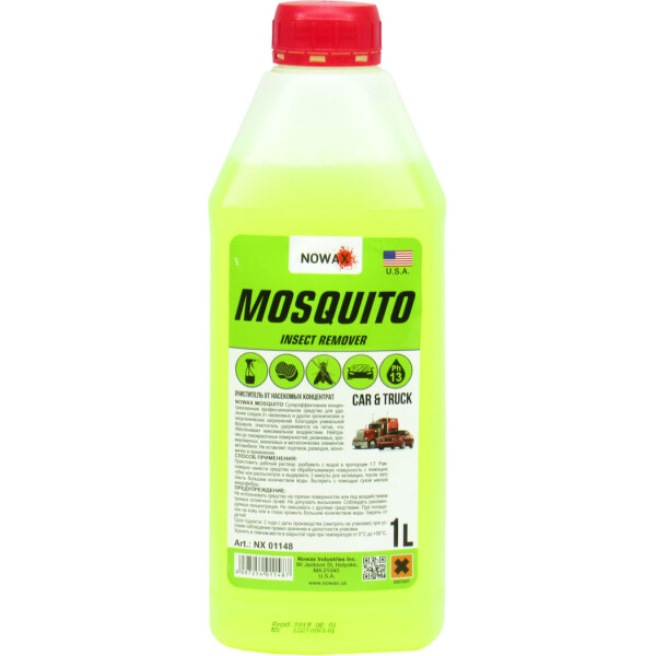 

Очиститель следов насекомых (концентрат) (Nowax) MOSQUITO 1л. (1: 7) NX01148
