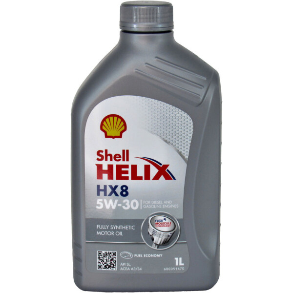 

Моторное масло бензин, дизель 5W-30 (Shell) Helix HX8 Synthetic 1л. 5W-30