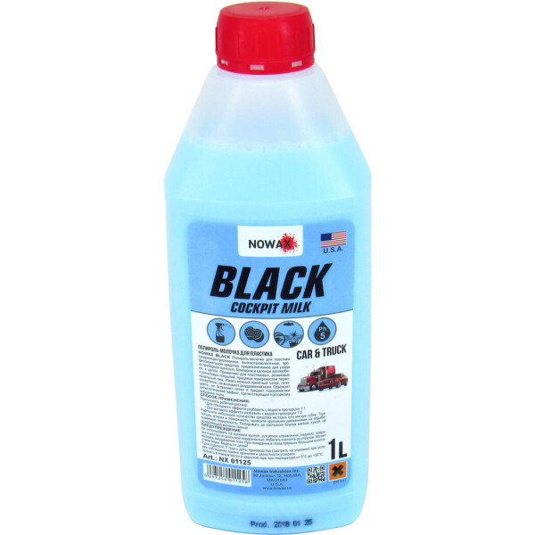 

Полироль молочко для пластика (Nowax) Black Cockpit Milk 1л. (Концентрат) NX01125
