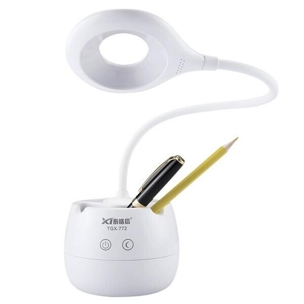 

Лампа настольная TGX-772 ночник micro usb 20 + 8 led smd 3-режима яркости органайзер Белый (20053100178)
