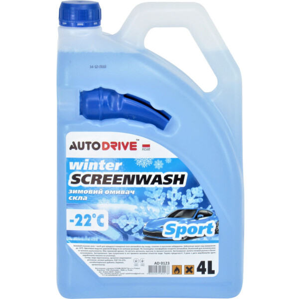 

Омыватель стекла зимний (Auto Drive) -22 Sport 4л. AD0123
