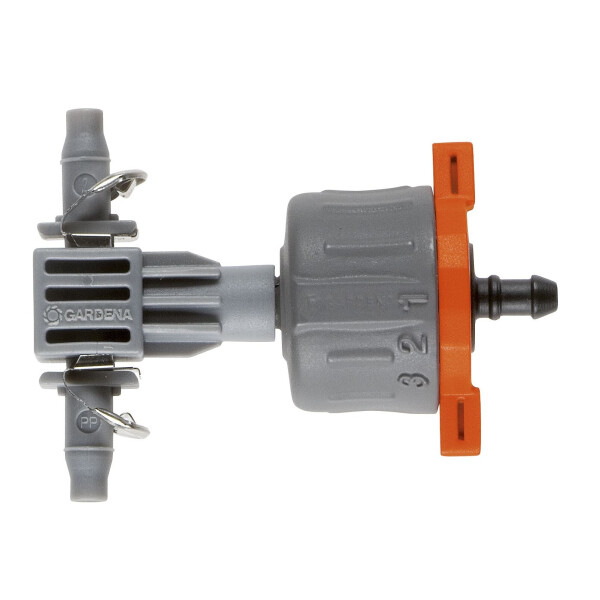 

Капельница Gardena Micro-Drip-System Quick & Easy внутренняя регулируемая 0-8 л/час, 5 шт (08317-29)