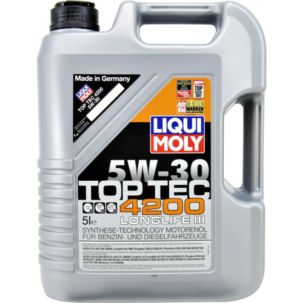 

Моторное масло бензин, дизель 5W-30 (Liqui Moly) Tор Tес 4200 5л. 7661