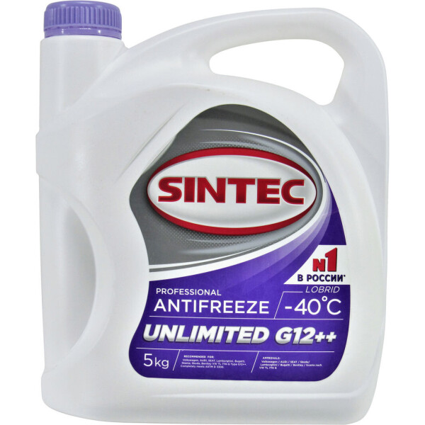 

Тосол антифриз красный -40 (Sintec) G-12 ++ 5кг. 803584