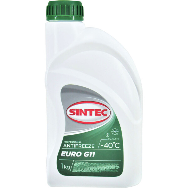 

Тосол антифриз зеленый -40 (Sintec) G-11 1л. 802558