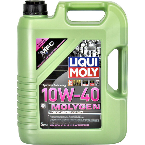 Моторное масло бензин, дизель 10W-40 (Liqui Moly) Molygen New Generation 5л. 9061