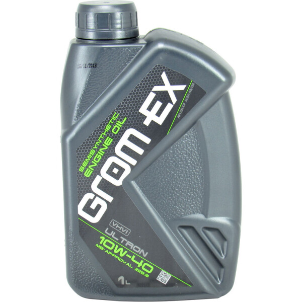 

Моторное масло бензин, дизель 10W-40 (Grom-EX) Ultron 1л.