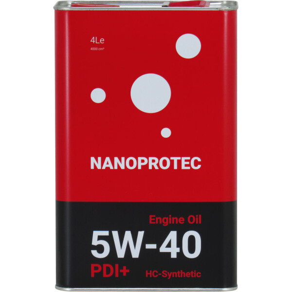 

Моторное масло бензин, дизель 5W-40 (Nanoprotec) PDI+ 4л. NP 2207 504