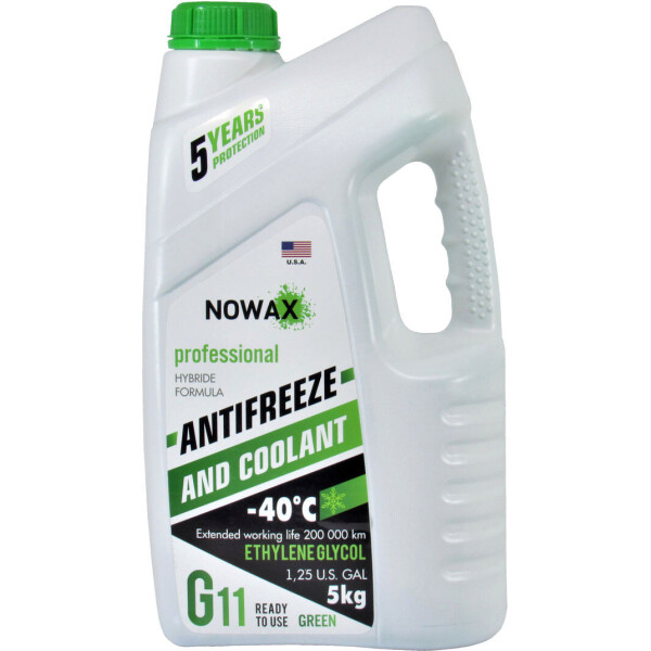 

Тосол антифриз зеленый -40 (Nowax) G-11 5кг. NX05003