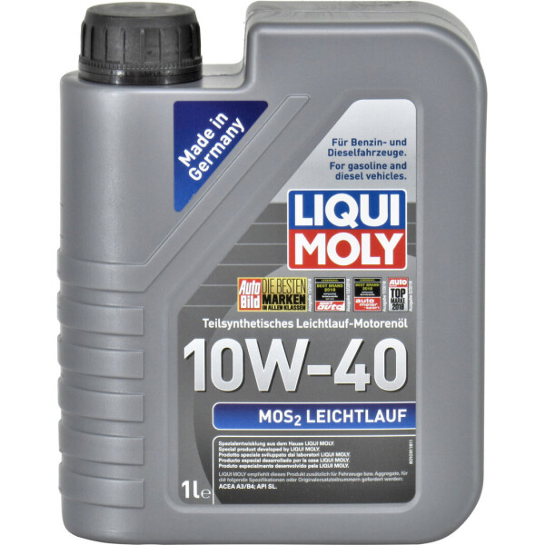 

Моторное масло бензин, дизель 10W-40 (Liqui Moly) MoS2 Leichtlauf 1л. 1930