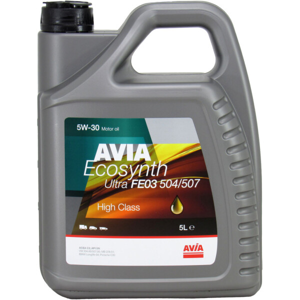 

Моторное масло бензин, дизель 5W-30 (AVIA) ECOSYNTH ULTRA FE03 5л.