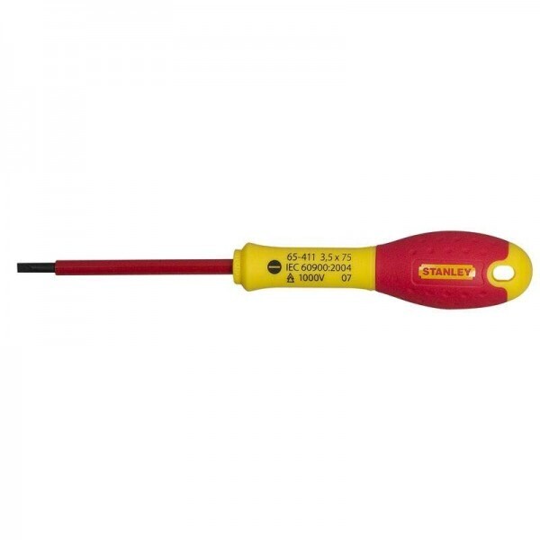 

Отвертка электрика Stanley "FatMax VDE 1000V" SL3.5х75мм (0-65-411)